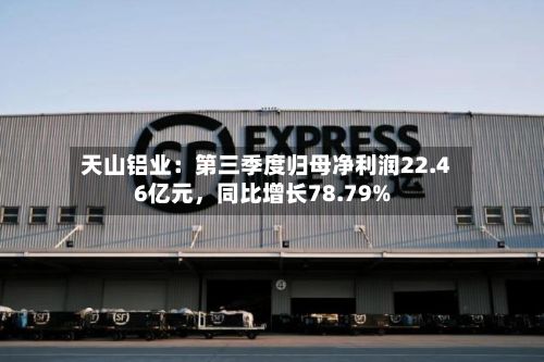 天山铝业：第三季度归母净利润22.46亿元，同比增长78.79%-第2张图片