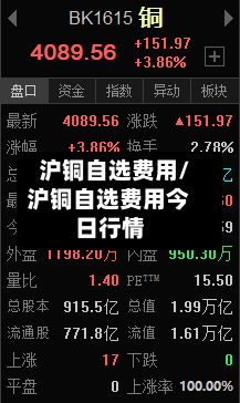 沪铜自选费用/沪铜自选费用今日行情