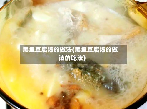 黑鱼豆腐汤的做法(黑鱼豆腐汤的做法的吃法)