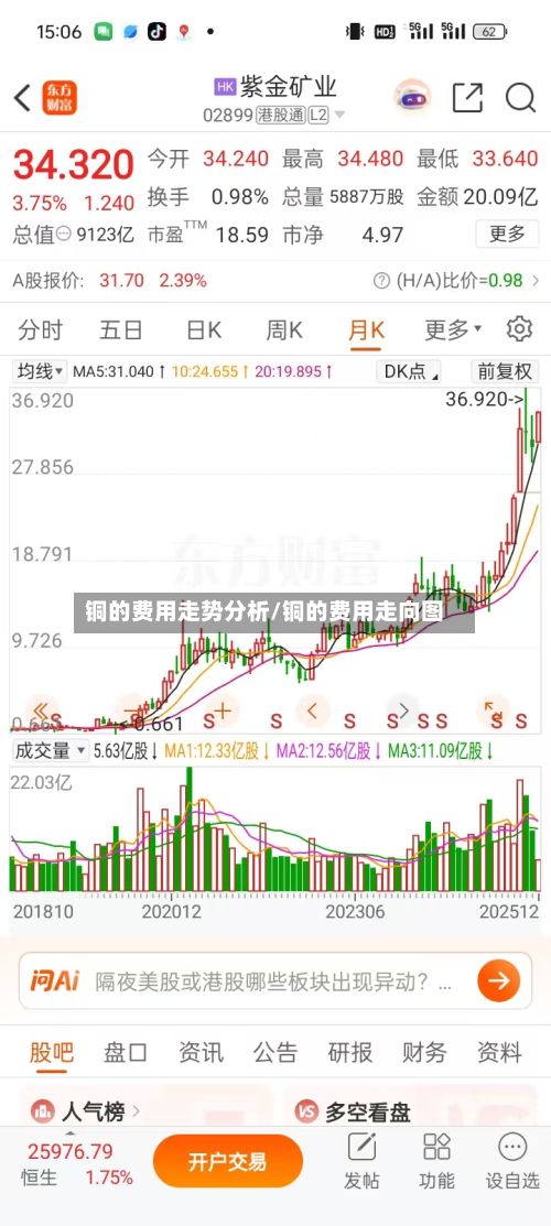 铜的费用走势分析/铜的费用走向图-第3张图片