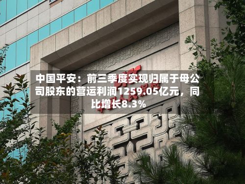 中国平安：前三季度实现归属于母公司股东的营运利润1259.05亿元，同比增长8.3%