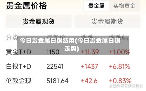 今日贵金属白银费用(今日贵金属白银走势)-第2张图片