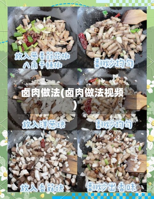 卤肉做法(卤肉做法视频)