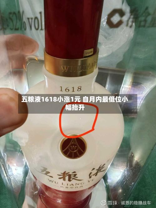 五粮液1618小涨1元 自月内最低位小幅抬升-第3张图片