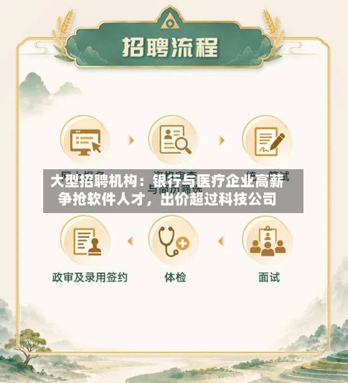 大型招聘机构：银行与医疗企业高薪争抢软件人才，出价超过科技公司-第2张图片