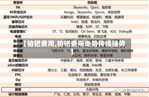 【铂钯费用,铂钯费用走势持续强势】-第2张图片