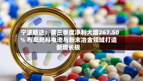 宁波精达：第三季度净利大增267.50% 布局燃料电池与粉末冶金领域打造新增长极-第1张图片