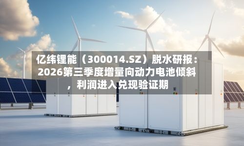 亿纬锂能（300014.SZ）脱水研报：2026第三季度增量向动力电池倾斜	，利润进入兑现验证期-第3张图片